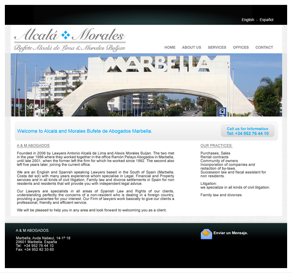 marbella abogados web design