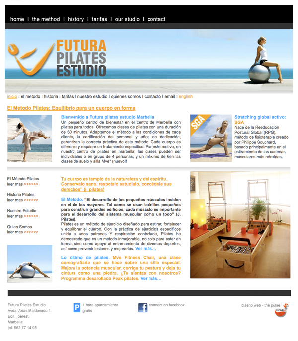 pilates marbella web design marbella